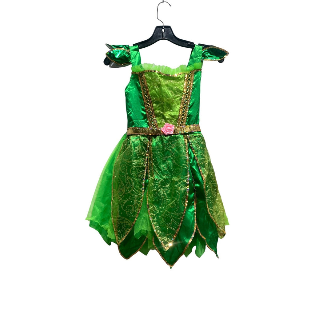 Teetot & Co Green Fairy Princess Costume Dress and Leggings Set Kids Size 7-8