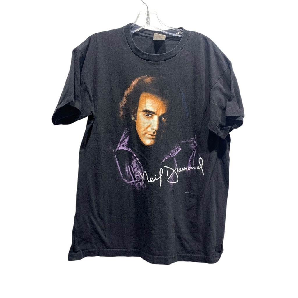 Neil Diamond 1996 U.S. Tour Black T Shirt Mens Size Large