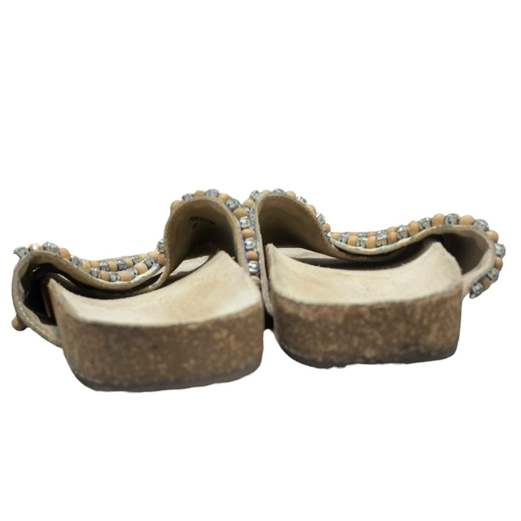 Anthropologie Marnie Embellish Slide Sandal 38 Eur 7.5-8 US