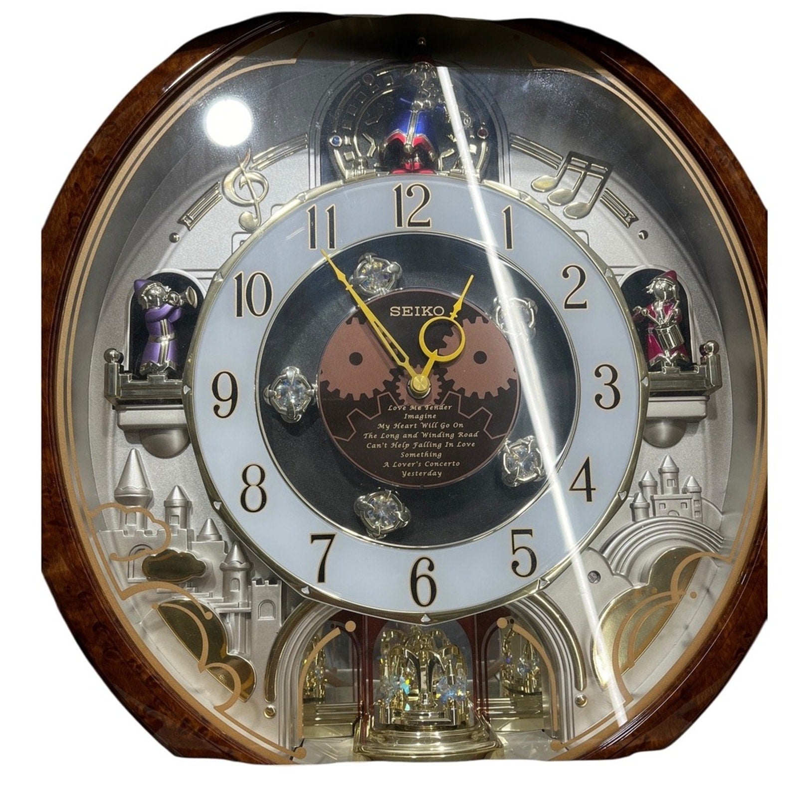 Seiko Melodies In Motion 2006 Collectors Edition Swarovski Crystal Clock NEW