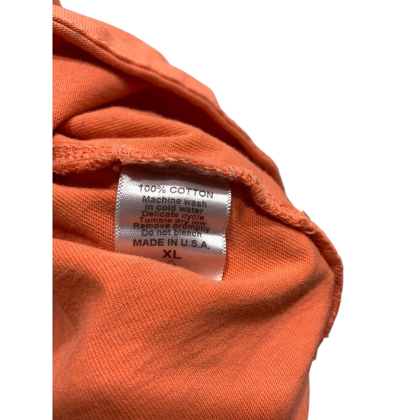 Chubbies Mens XL Orange The Weekend Has Arrived Graphic Long Sleeve Pocket Tee
