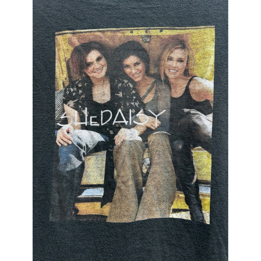Vintage SHeDAISY Sweet Right Here Band Tee All Sport Single Stitch Black M 1990s