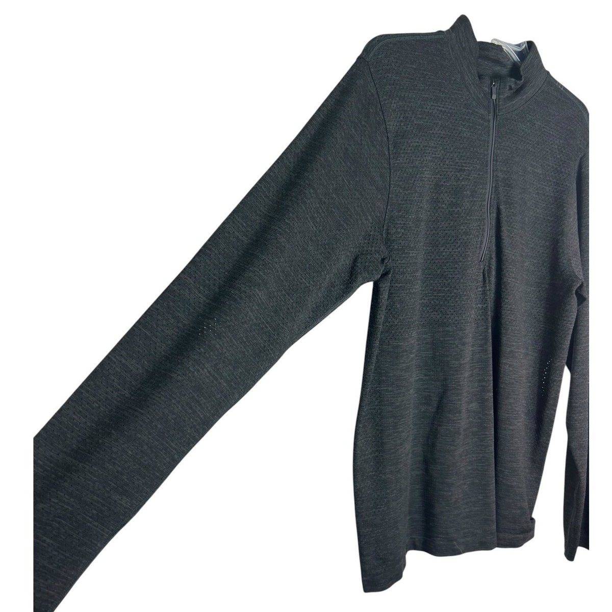 Lululemon Metal Vent Tech Half Zip Pullover Mens Medium Gray Heather Long Sleeve