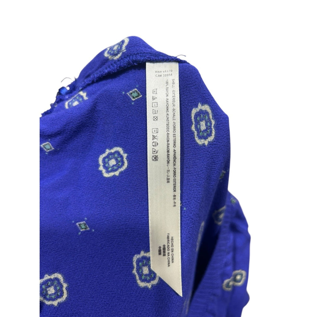 Free People Intimately Blue Medallion Print Rayon Lounge Pants Womens Size Med