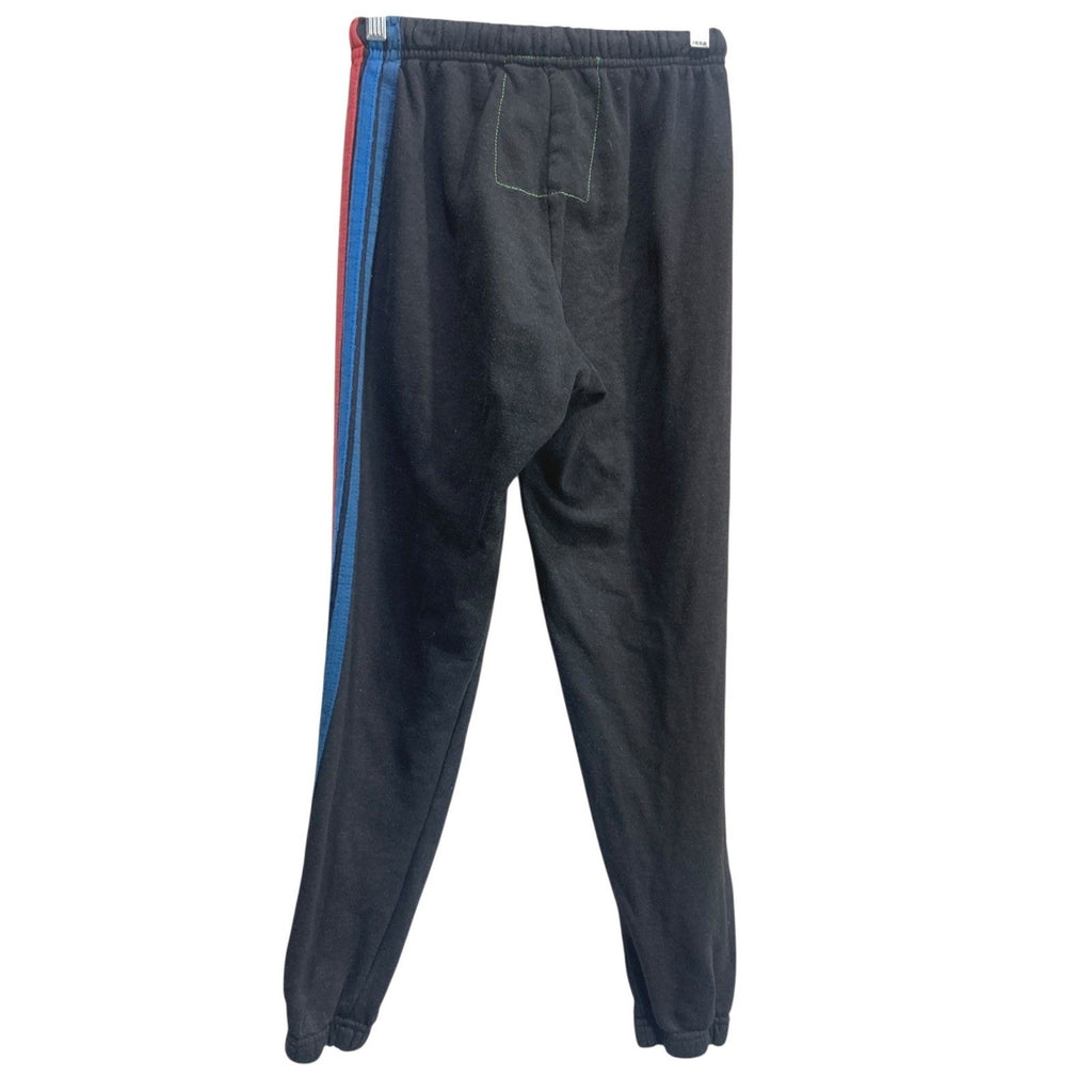 Aviator Nation Black Rainbow Stripe Sweatpants Joggers Logo Drawstring XS