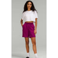 Lululemon Loungeful High-Rise Short 7" Magenta Purple SZ 4