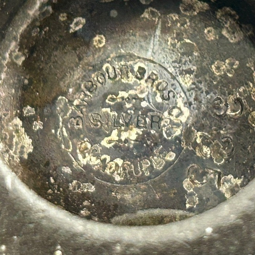 Antique 1881-1892 Barbour Bros Silver Plate Trophy Urn Floral Relief 3011 Patina