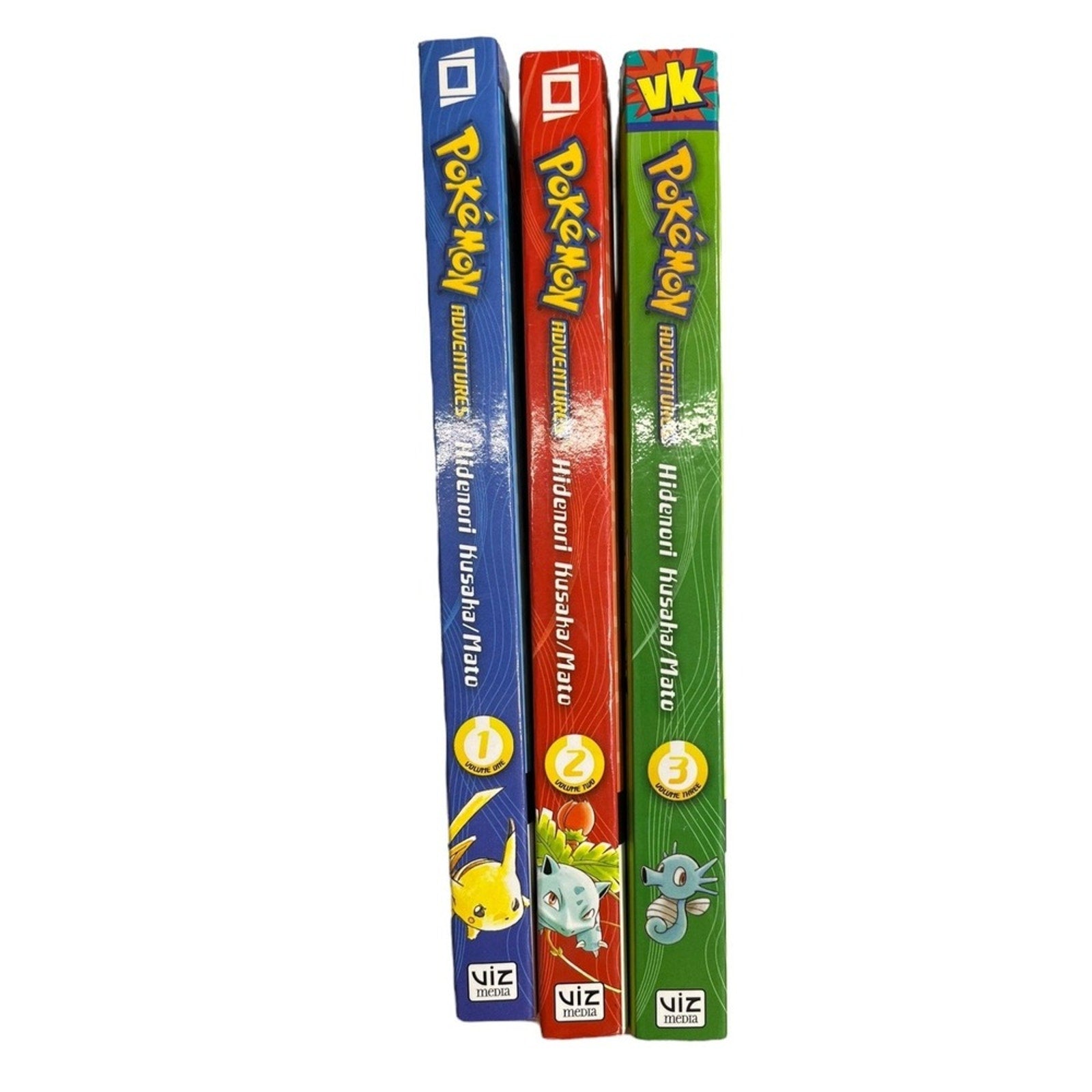 Pokemon Adventures Manga Volumes 1 2 3 Set Viz Kids Hidenori Kusaka Mato