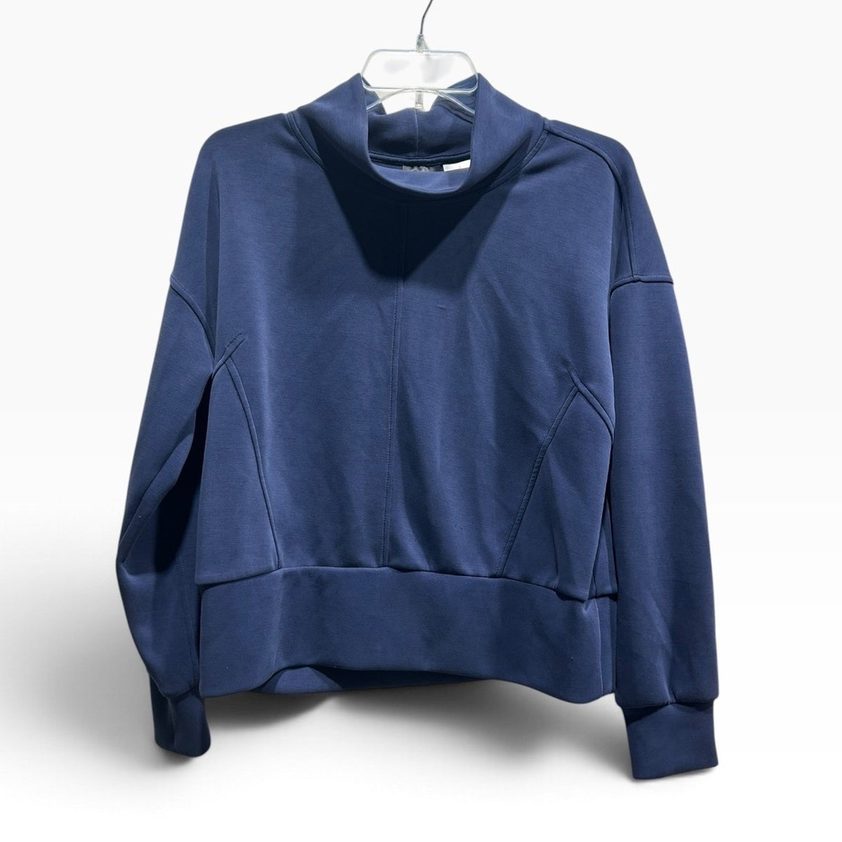 Bailey 44 Navy Blue Mock Neck Soft Knit Modal Sweatshirt & Pants Set small