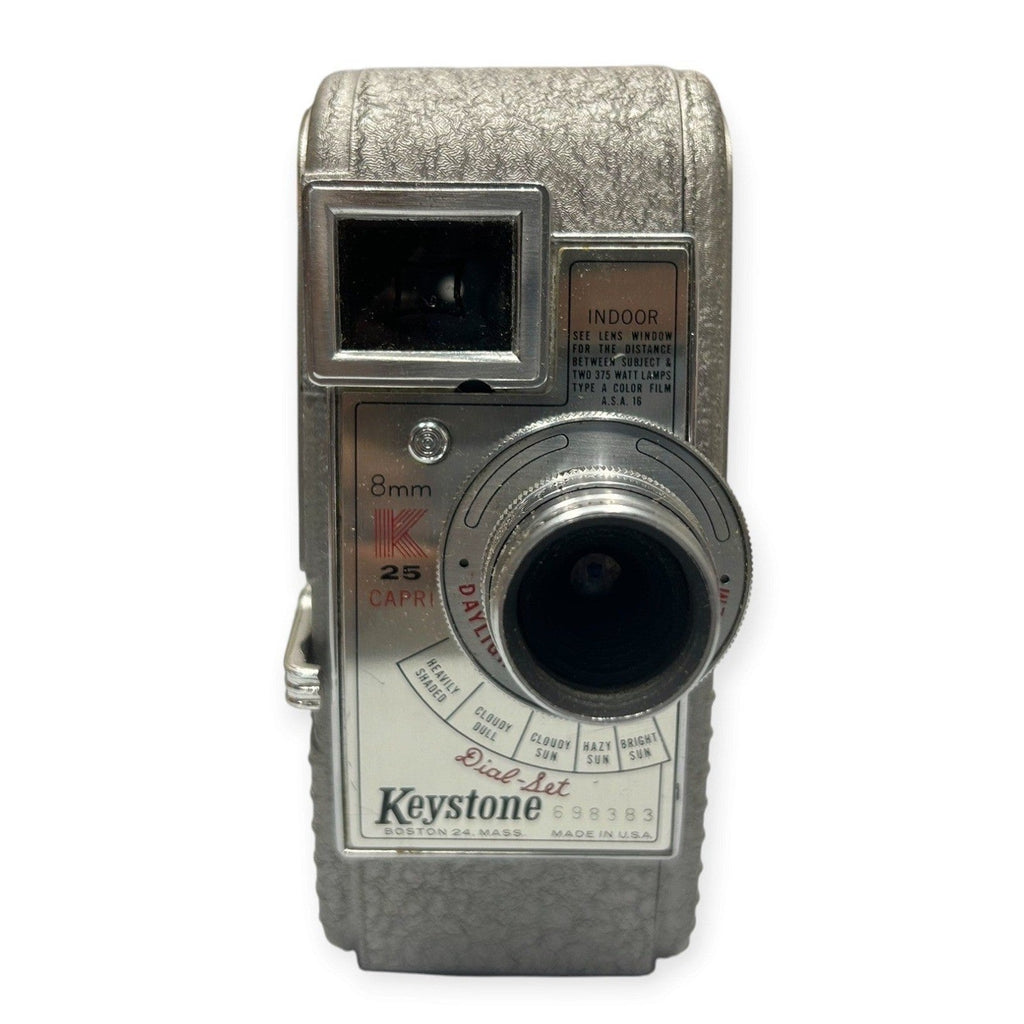 Vintage Keystone K-25 Capri 8mm Movie Camera with Original Box and Tape Tested