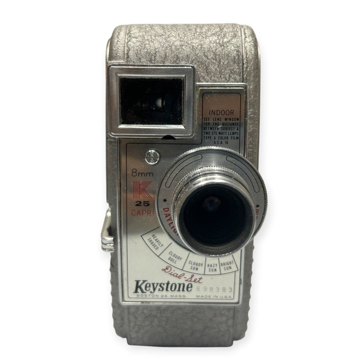 Vintage Keystone K-25 Capri 8mm Movie Camera with Original Box and Tape Tested