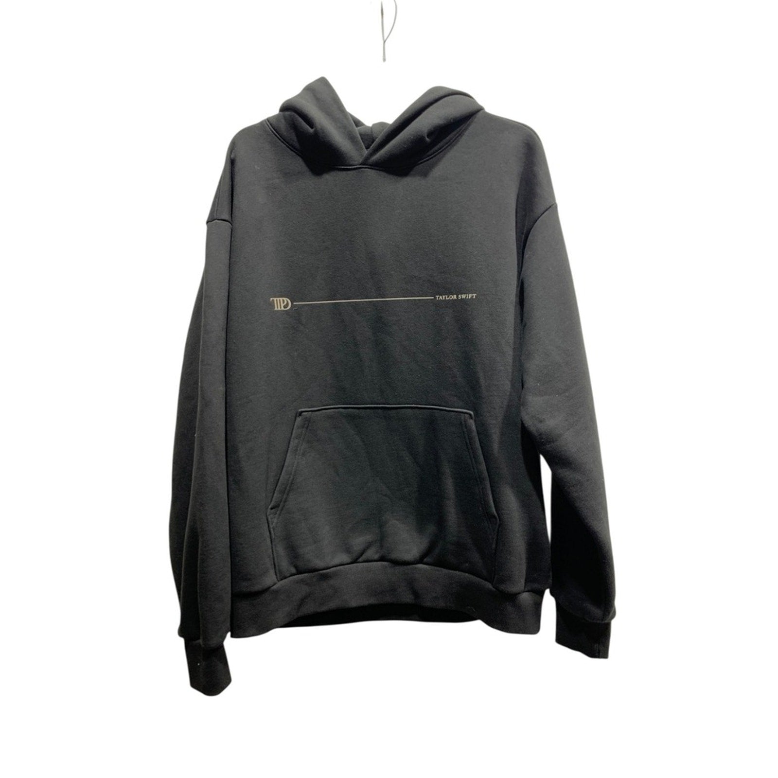 Taylor Swift The Tortured Poets Department Black Graphic Hoodie Size Large