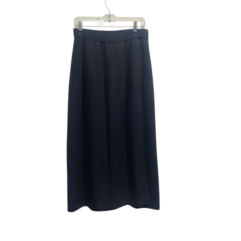 ST. JOHN COLLECTION BY MARIE GRAY Black Knit Maxi Skirt Size 16