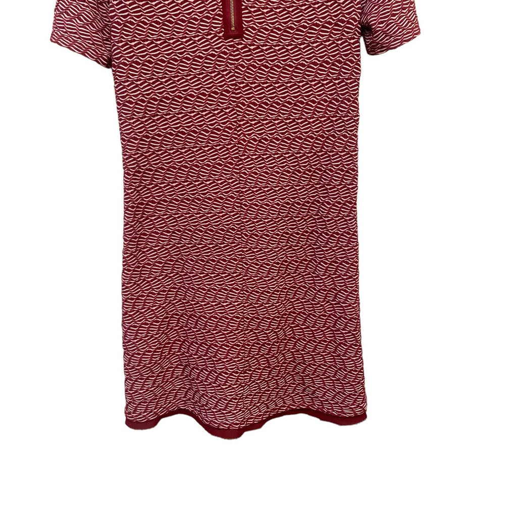 ANTHROPOLOGIE Maeve Dora Red & White Short Sleeve Shift Dress SZ XS