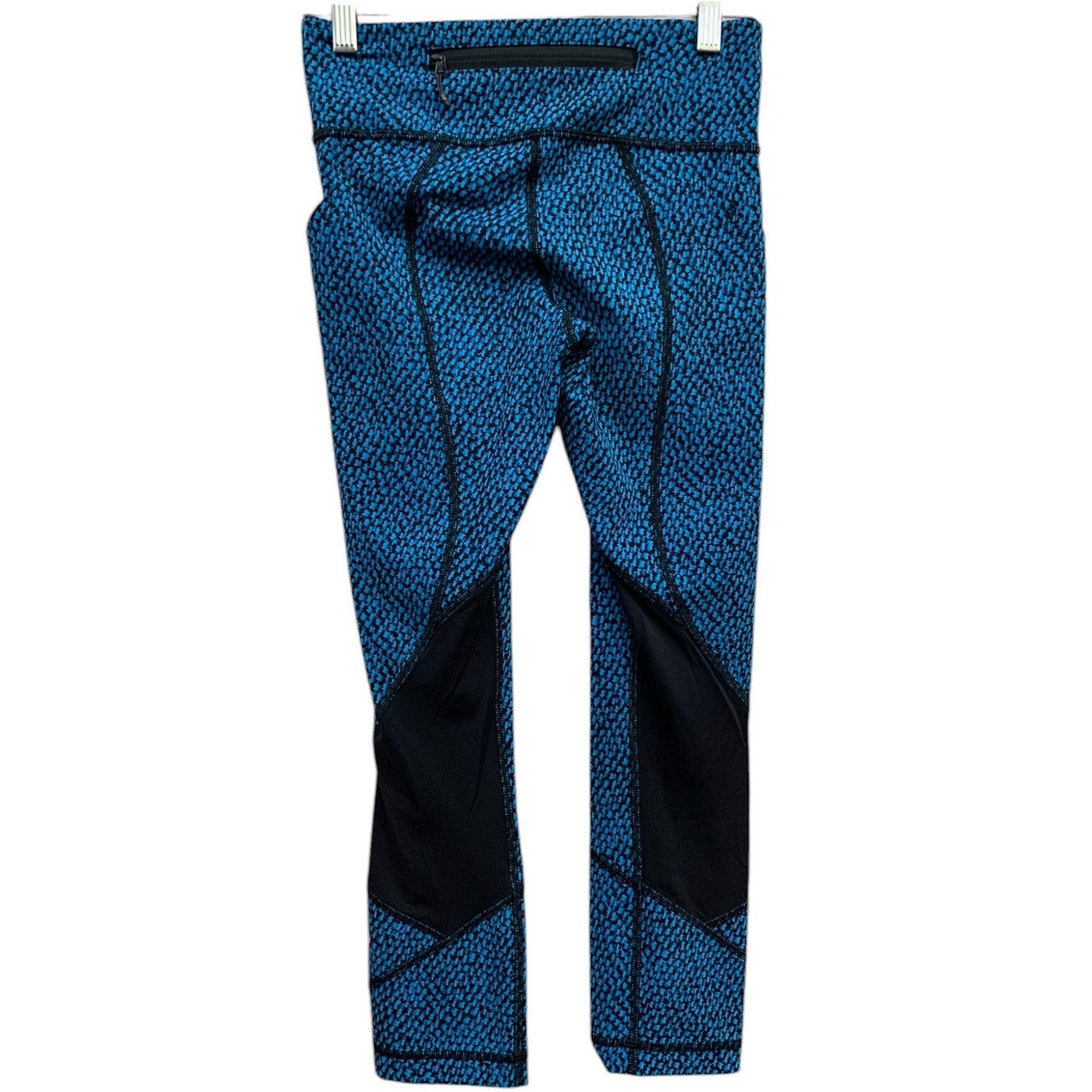 Lululemon Pace Rival Crop Scatter Star Beach Blanket Blue Black / Black SZ 2