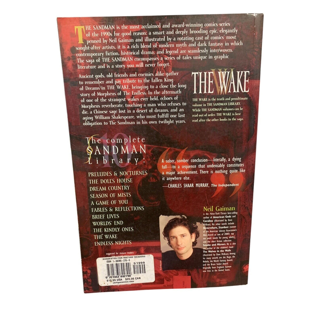 The Wake Paperback Neil, Muth, Jon J., Gilmore, Mikal, Zulli, Mic