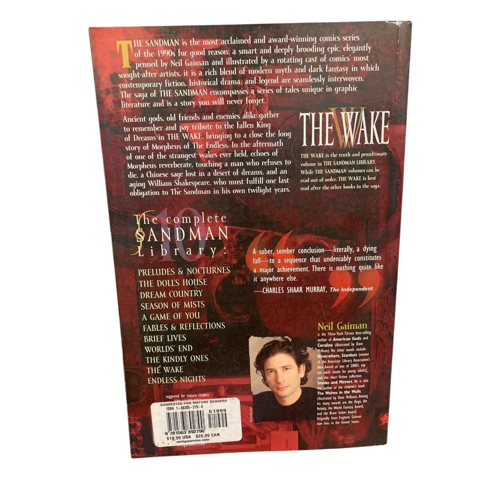 The Wake Paperback Neil, Muth, Jon J., Gilmore, Mikal, Zulli, Mic
