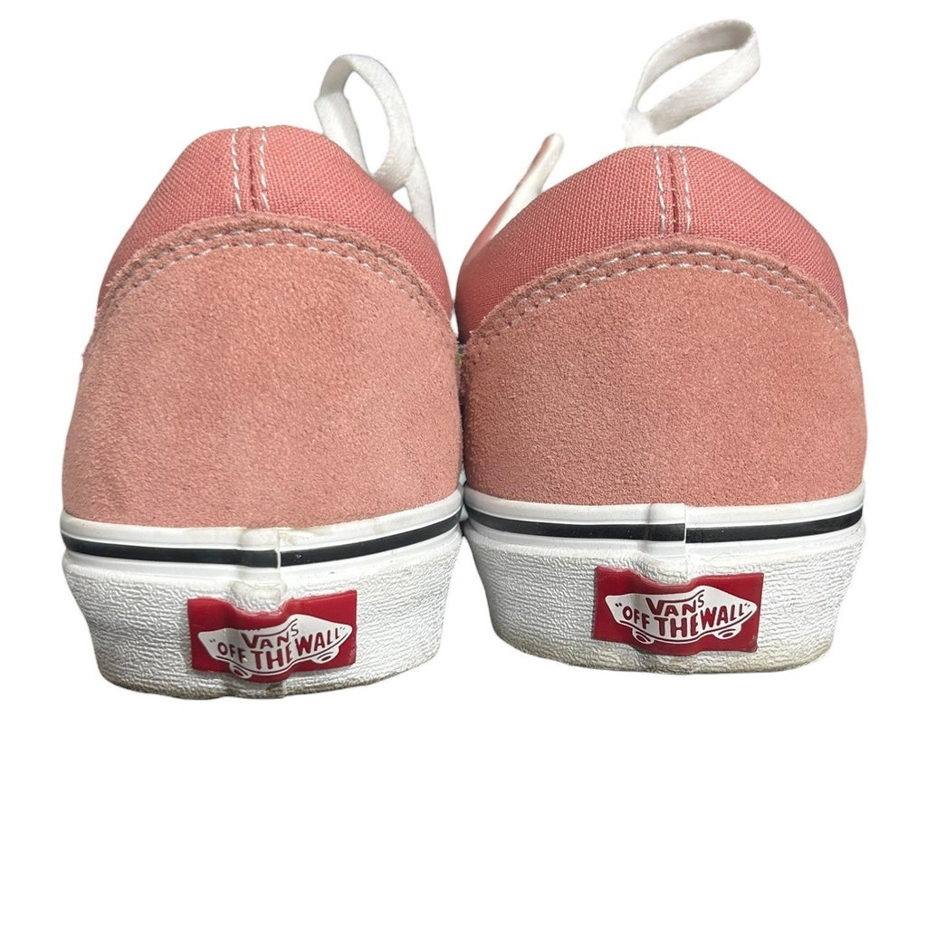 Vans Old Skool Salmon Pink Suede Canvas Skate Shoes Mens 8.5 Womens 10