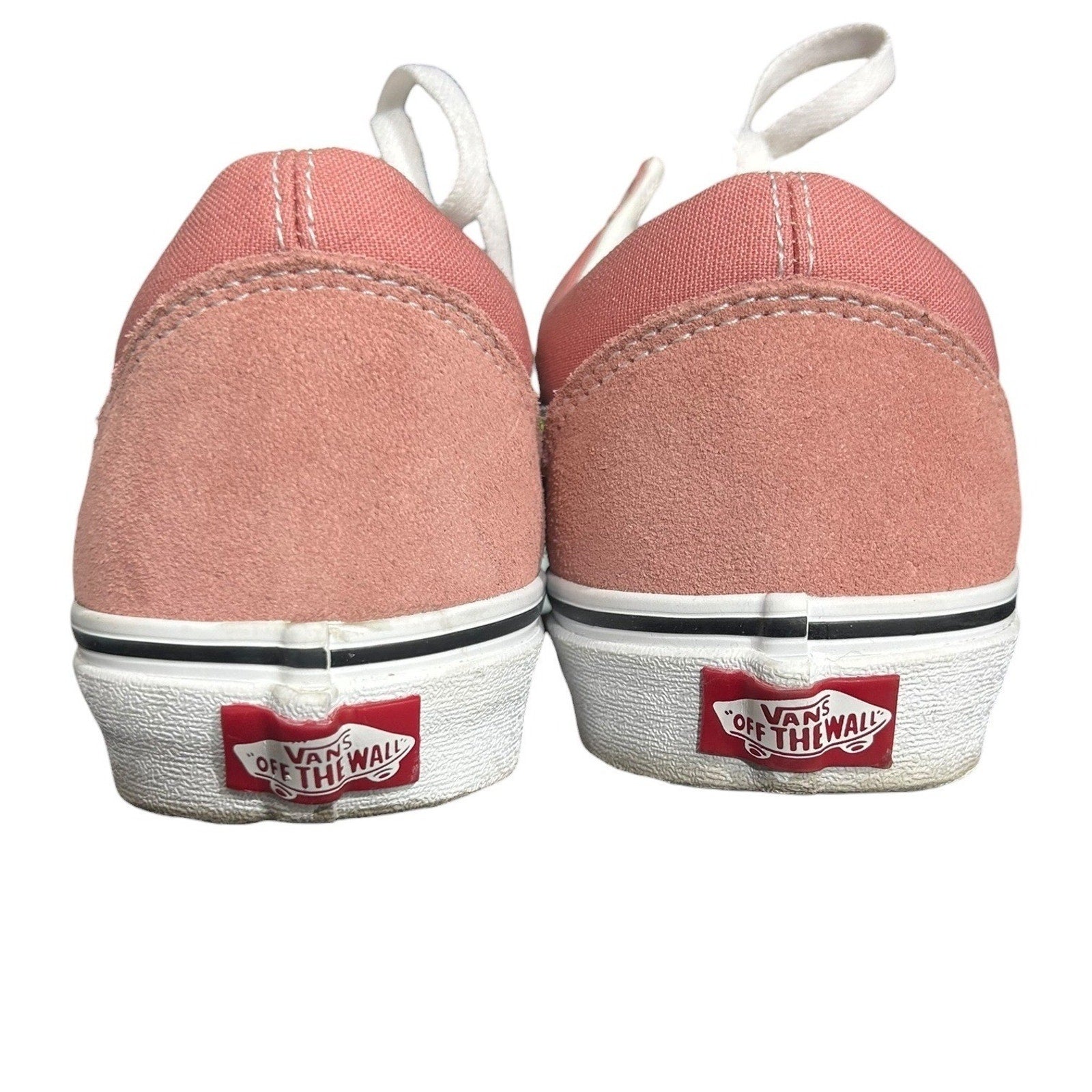 Vans Old Skool Salmon Pink Suede Canvas Skate Shoes Mens 8.5 Womens 10