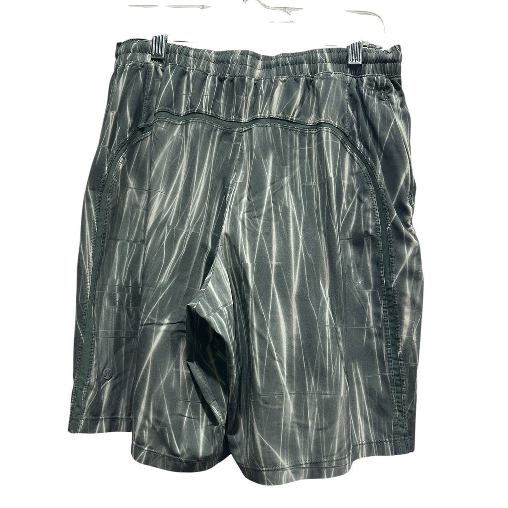LULULEMON PACE BREAKER SHORT 9" LINED STROBOSCOPIC SMOKED SPRUS Size M active