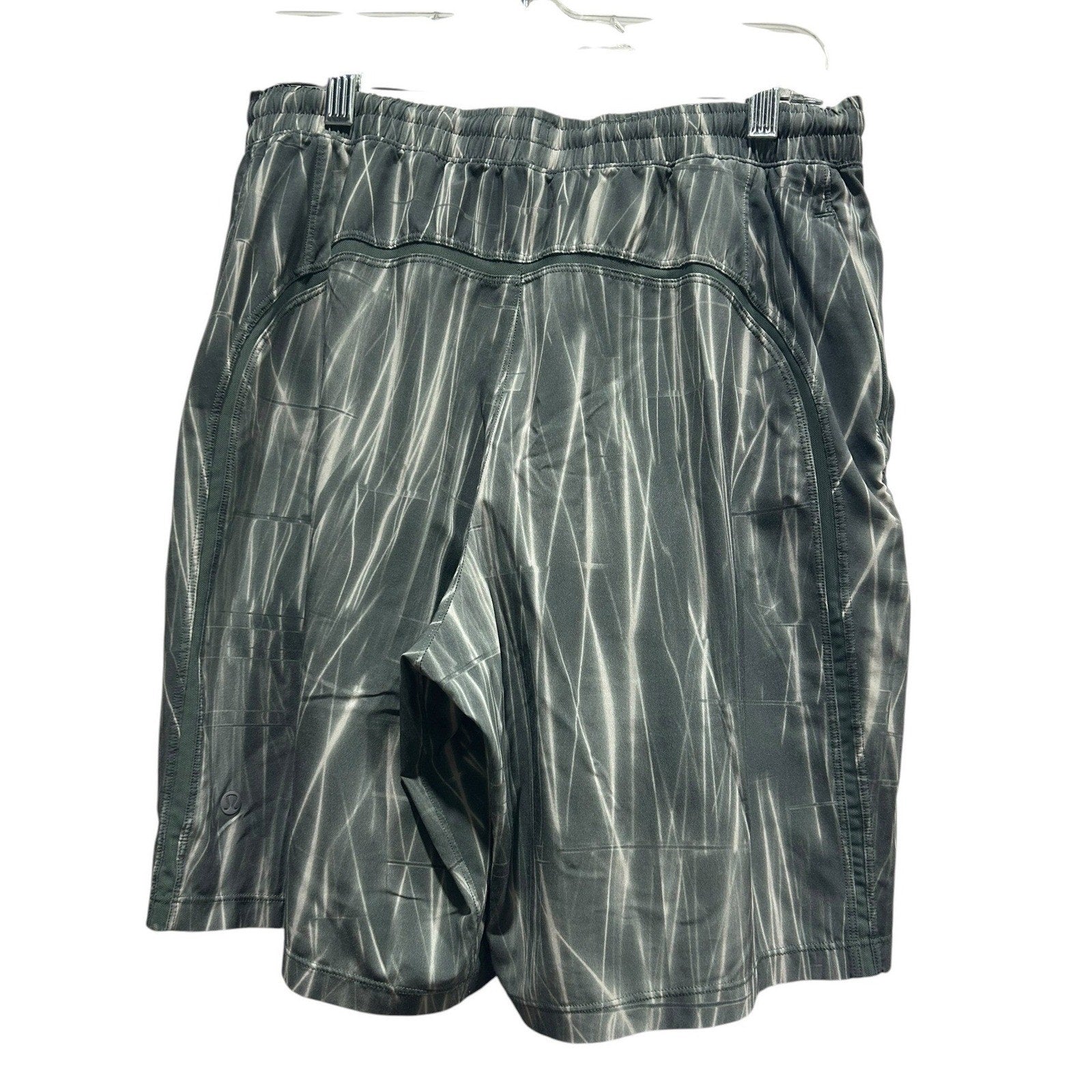 LULULEMON PACE BREAKER SHORT 9" LINED STROBOSCOPIC SMOKED SPRUS Size M active