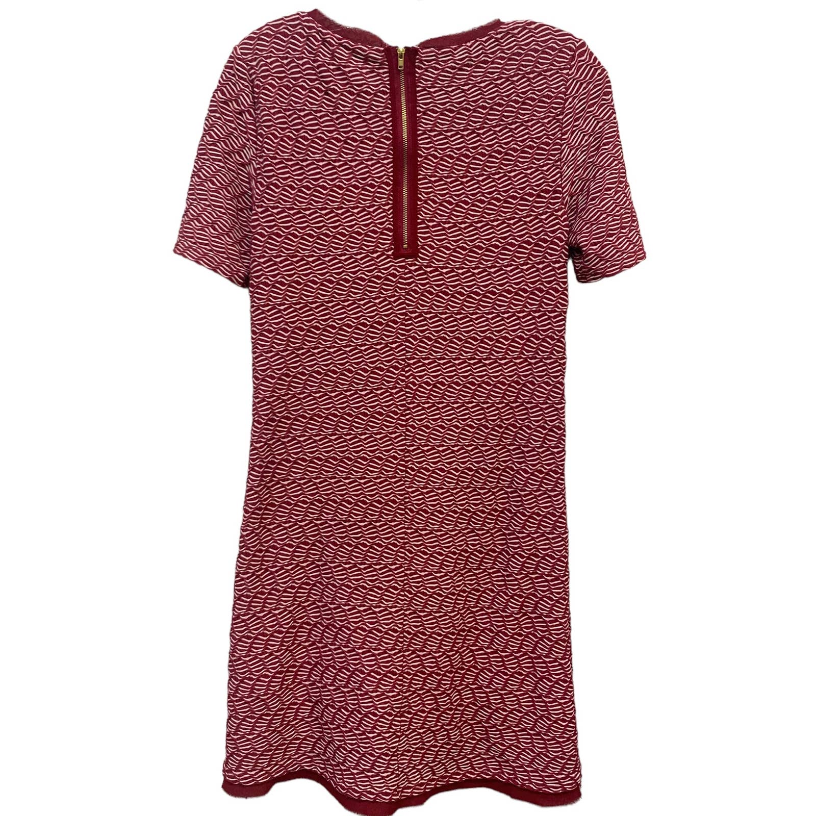 ANTHROPOLOGIE Maeve Dora Red & White Short Sleeve Shift Dress SZ XS