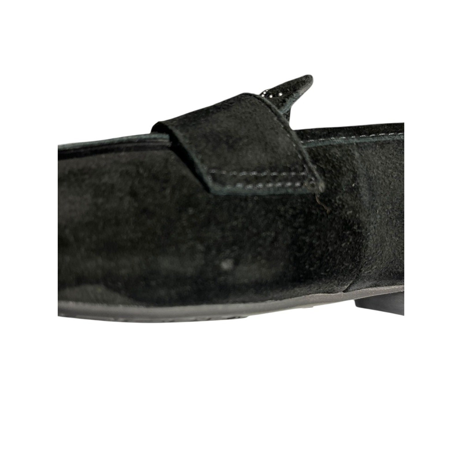 Donald Pliner Women's Bel Kid Suede Loafers Black Womens Size 7M