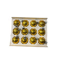 Shiny Brite Gold Balls Christmas Ornaments Vintage Glass Small Set of 12
