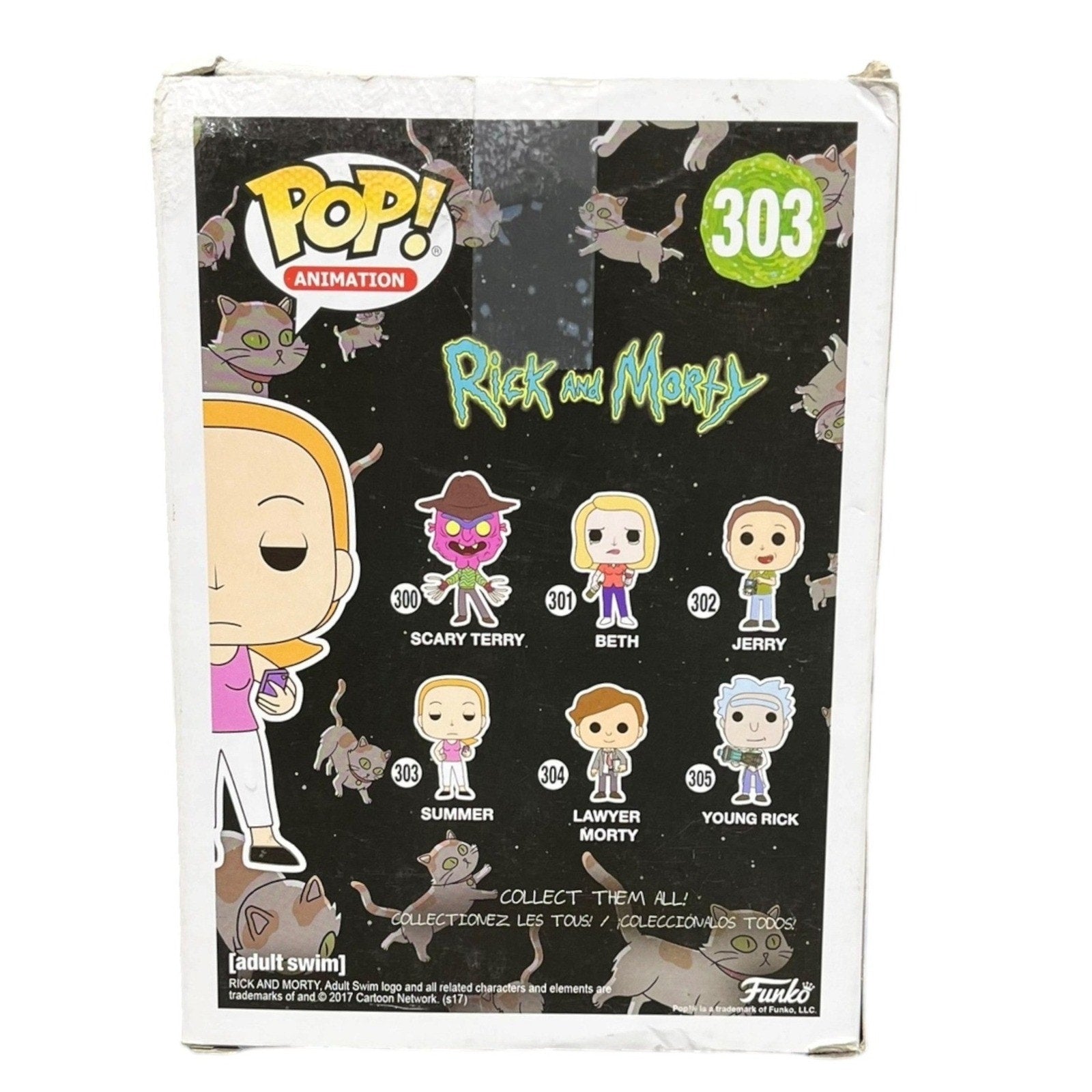 Funko Pop Rick and Morty Summer #303 Vinyl Figure Animation Adult Swim 2017