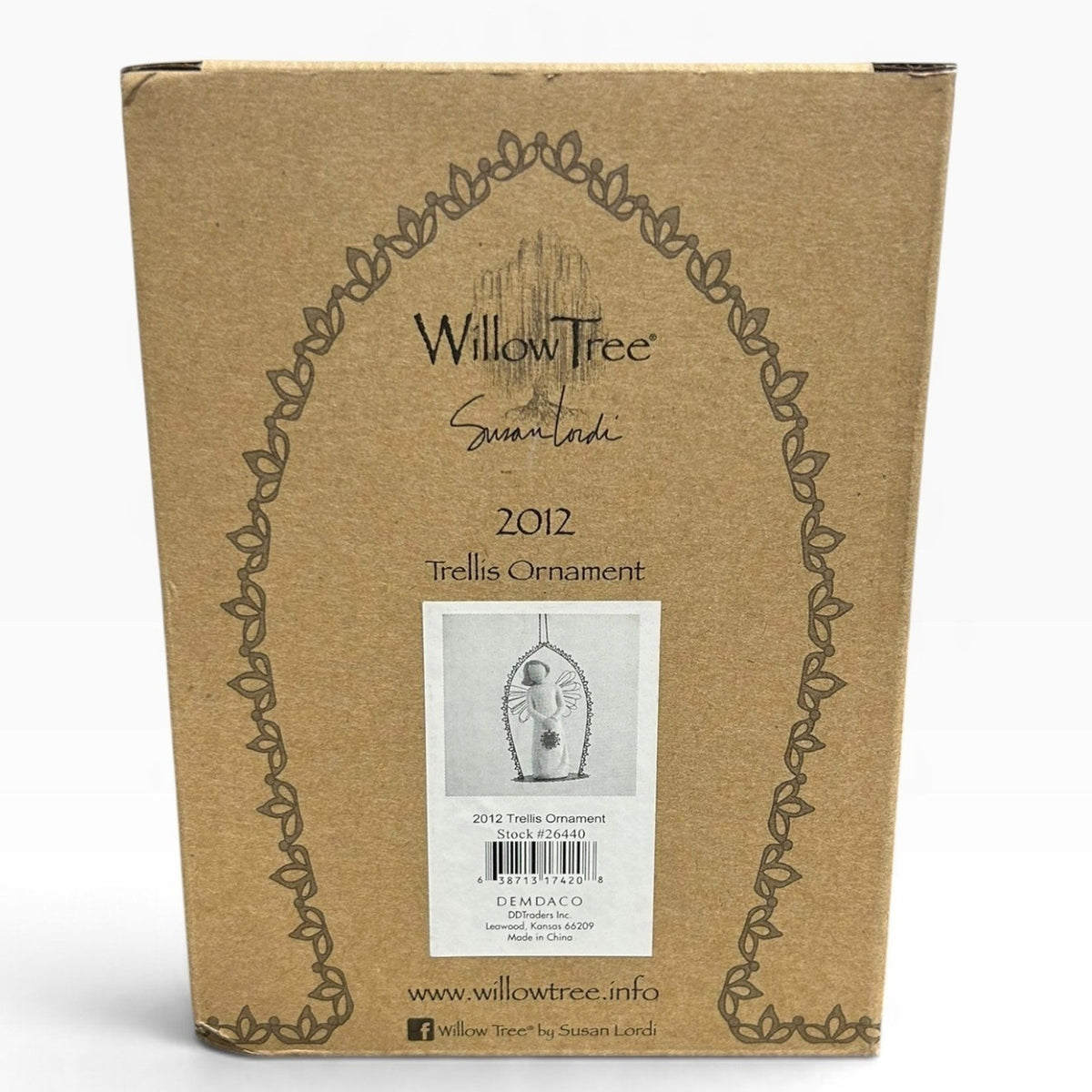 Willow Tree 2012 Trellis Ornament Susan Lordi DEMDACO Angel Figurine 26440