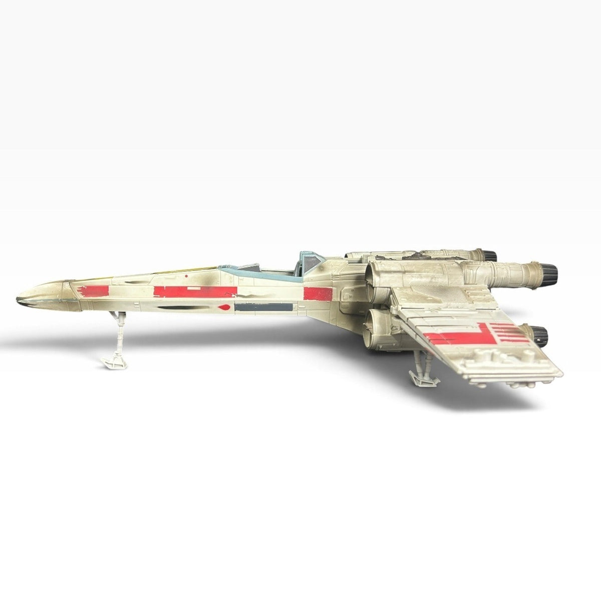 2002 Hasbro Star Wars Saga Series X-Wing Fighter Red Five Vehicle Incomplete