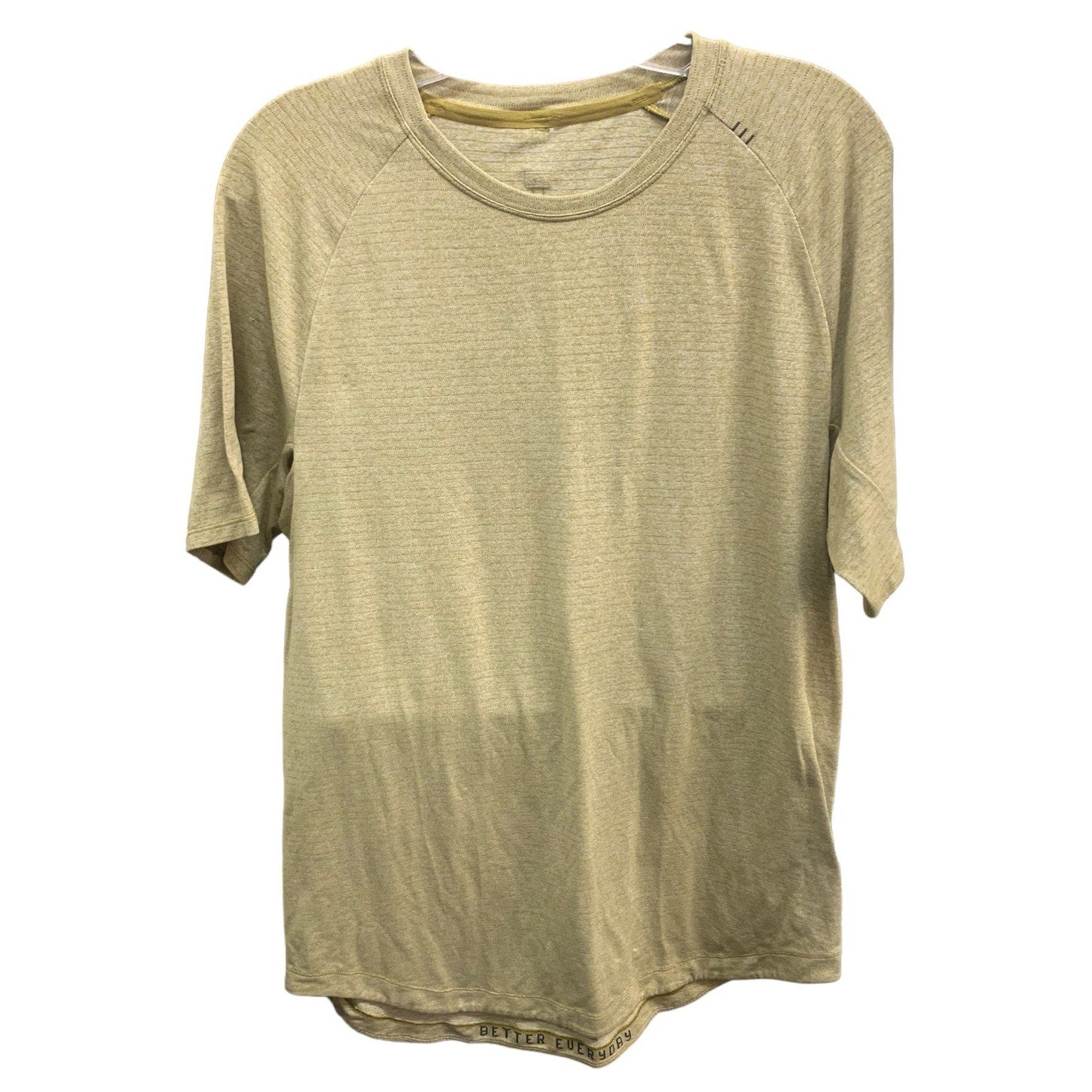 Lululemon Drysense Training Short Sleeve Shirt Heathered Bronze Green SZ M