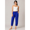 Free People Intimately Blue Medallion Print Rayon Lounge Pants Womens Size Med