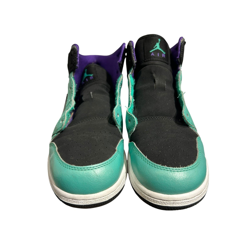 Jordan 1 Mid Atomic Teal Ultraviolet Iridescent 555112-309 Mens 6Y Kids Shoes