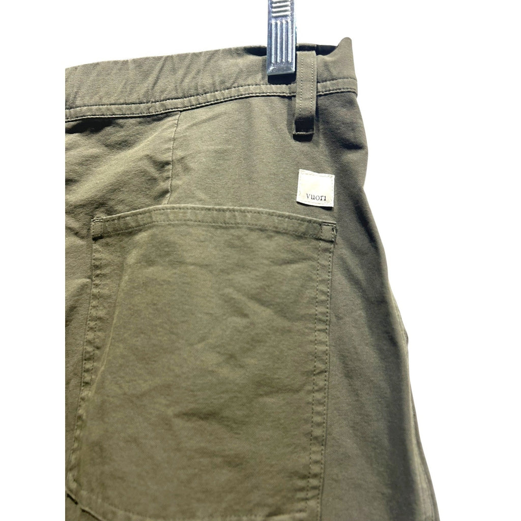 NWT Vuori Getaway Performance Pants in Dark Oregano Green Wide Leg Size S