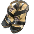Michael Michael Kors Snakeskin Espadrill Wedges SZ 9