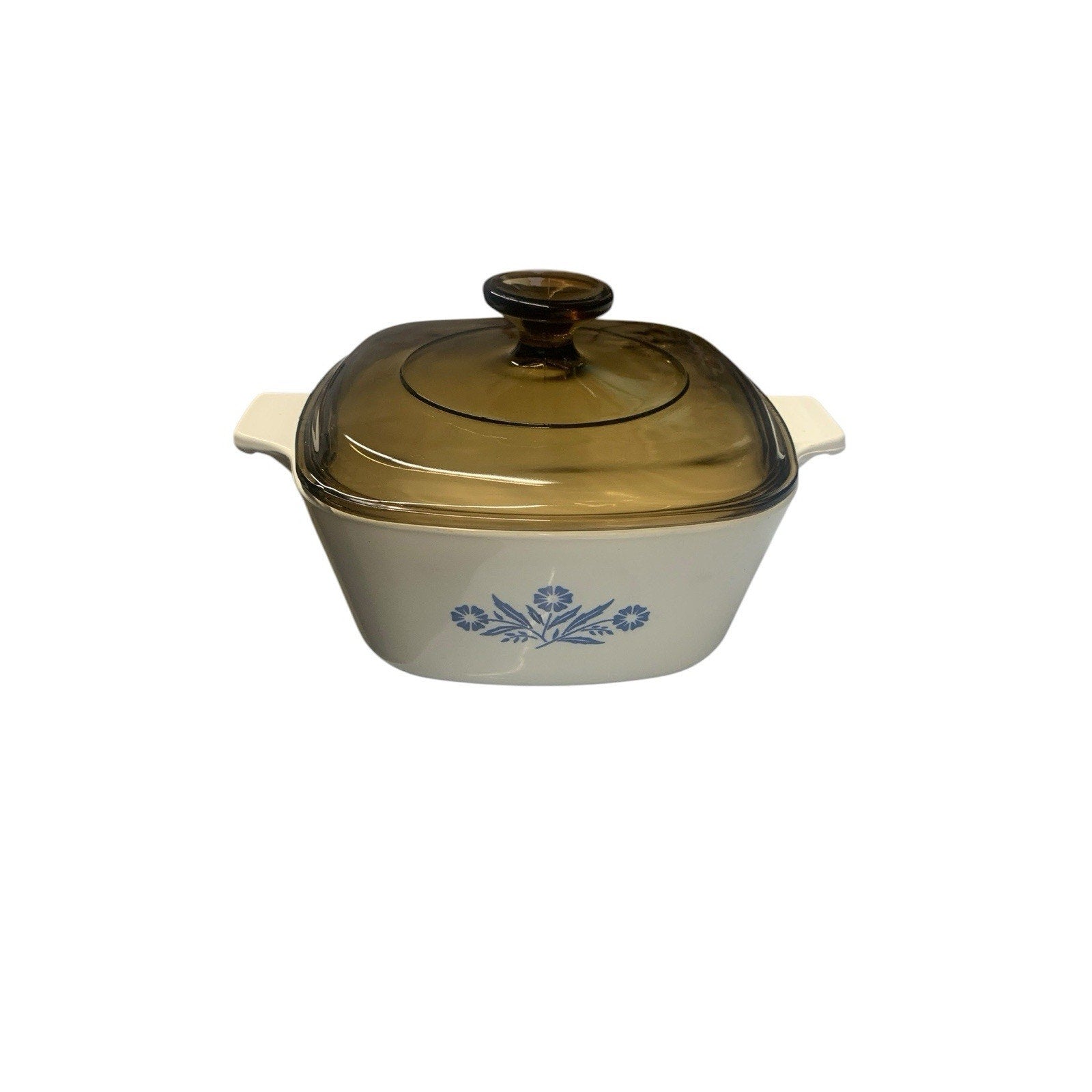Vintage CORNING WARE Blue Cornflower P-1 3/4-B Casserole Dish 1.75 qt w/ Lid