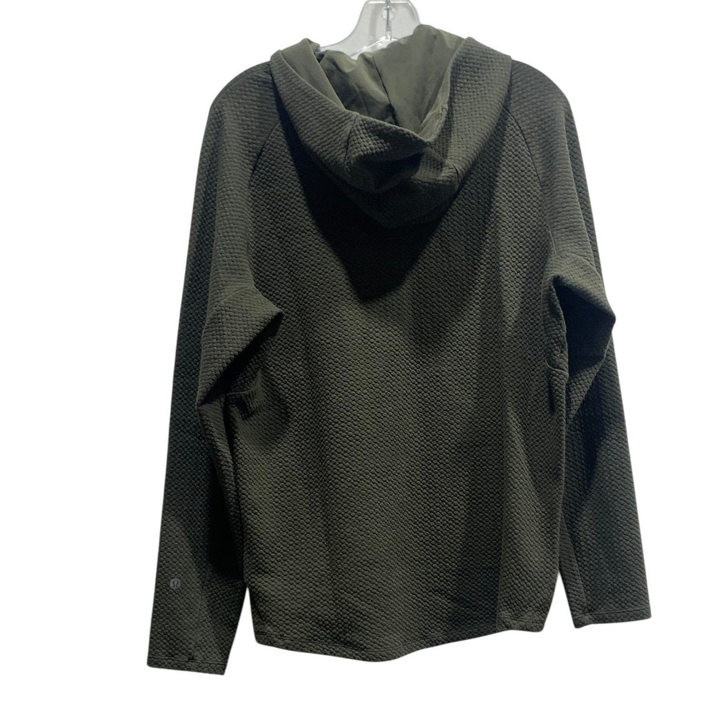 Lululemon At Ease Hoodie Dark Olive Green TexturedMens Medium