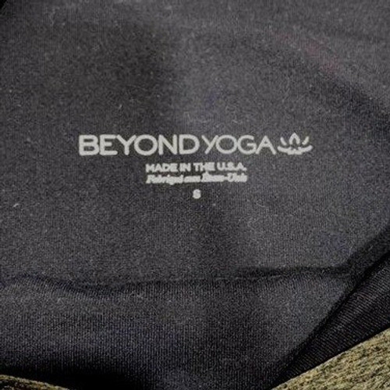 Beyond Yoga Womens High Waisted Space Dye Leggings Aviator Green Heathered Small