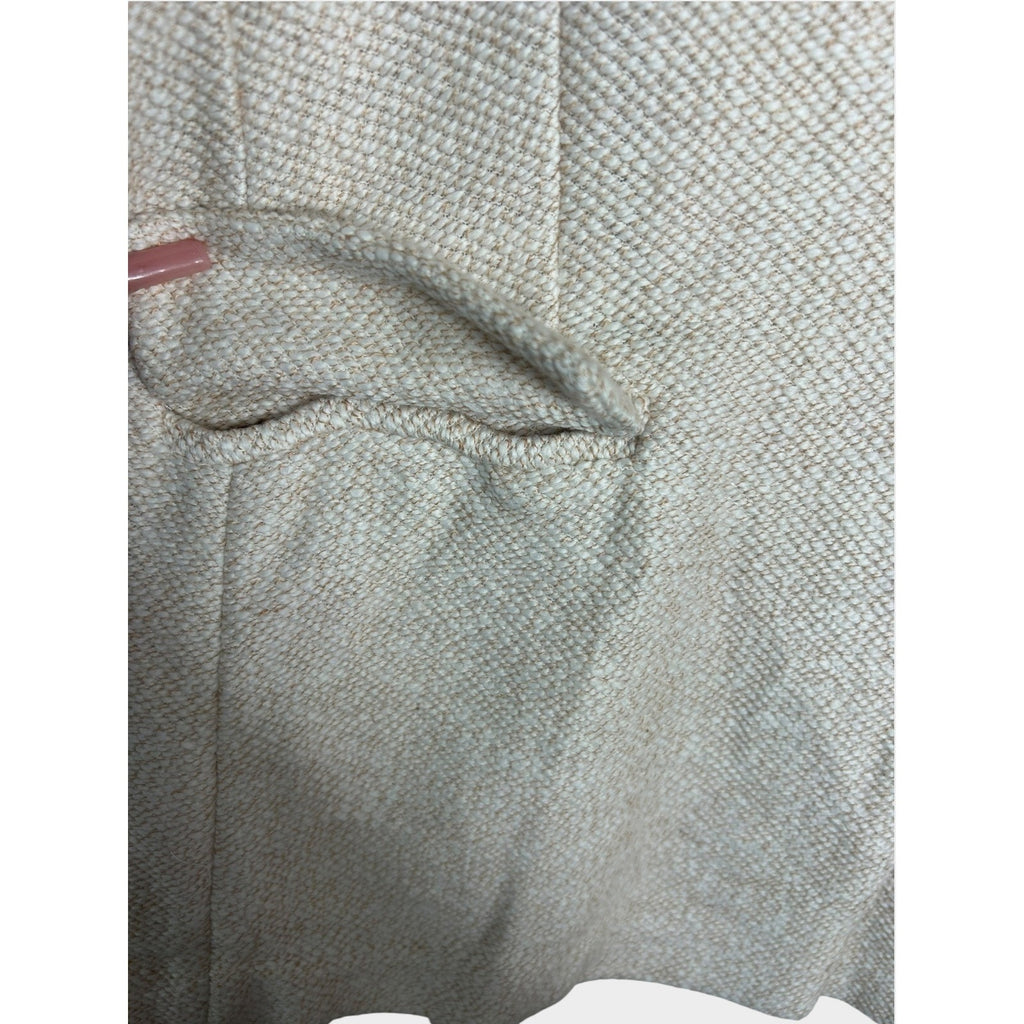 Sanctuary x Anthropologie Cream Textured Single Button Blazer Jacket Size L