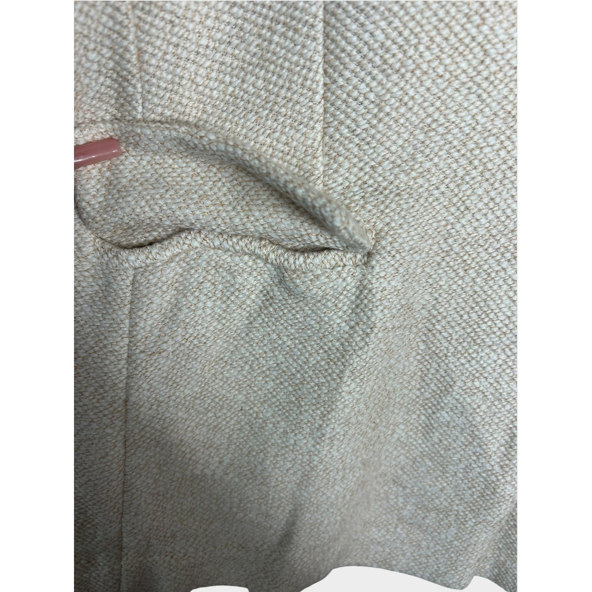 Sanctuary x Anthropologie Cream Textured Single Button Blazer Jacket Size L