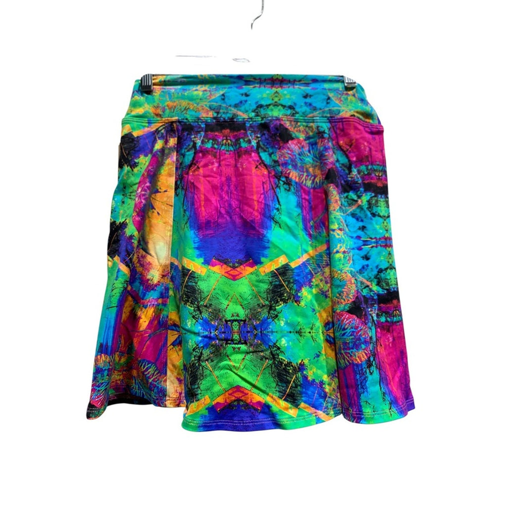 DONA.JO Skirt Size S Surreal Multicolor Athletic Skort Activewear Women
