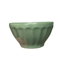 Anthropologie Sage Green Fluted Latte Bowl Made in Portugal Ceramic Dinnerware