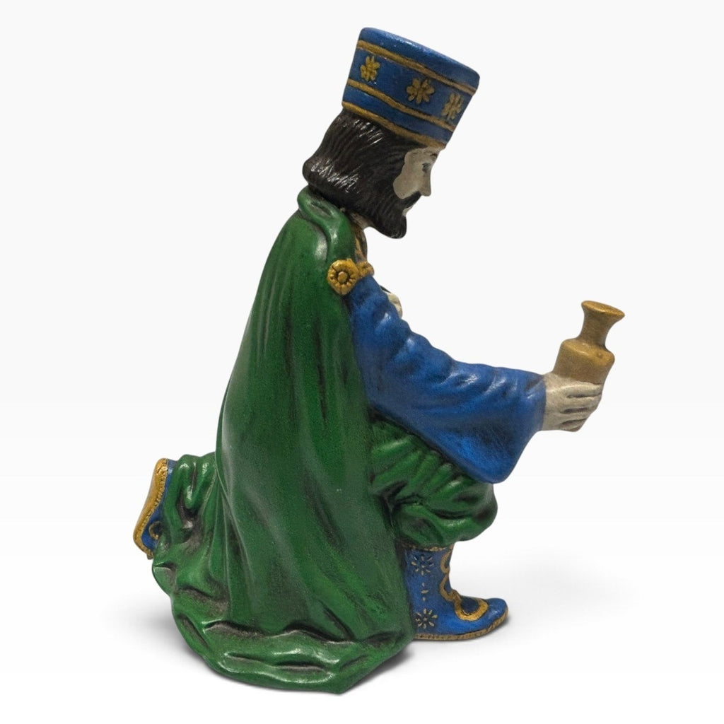 Vintage 1970s Holland Mold Hand Painted Wiseman Nativity Figurine 6.5 Inch