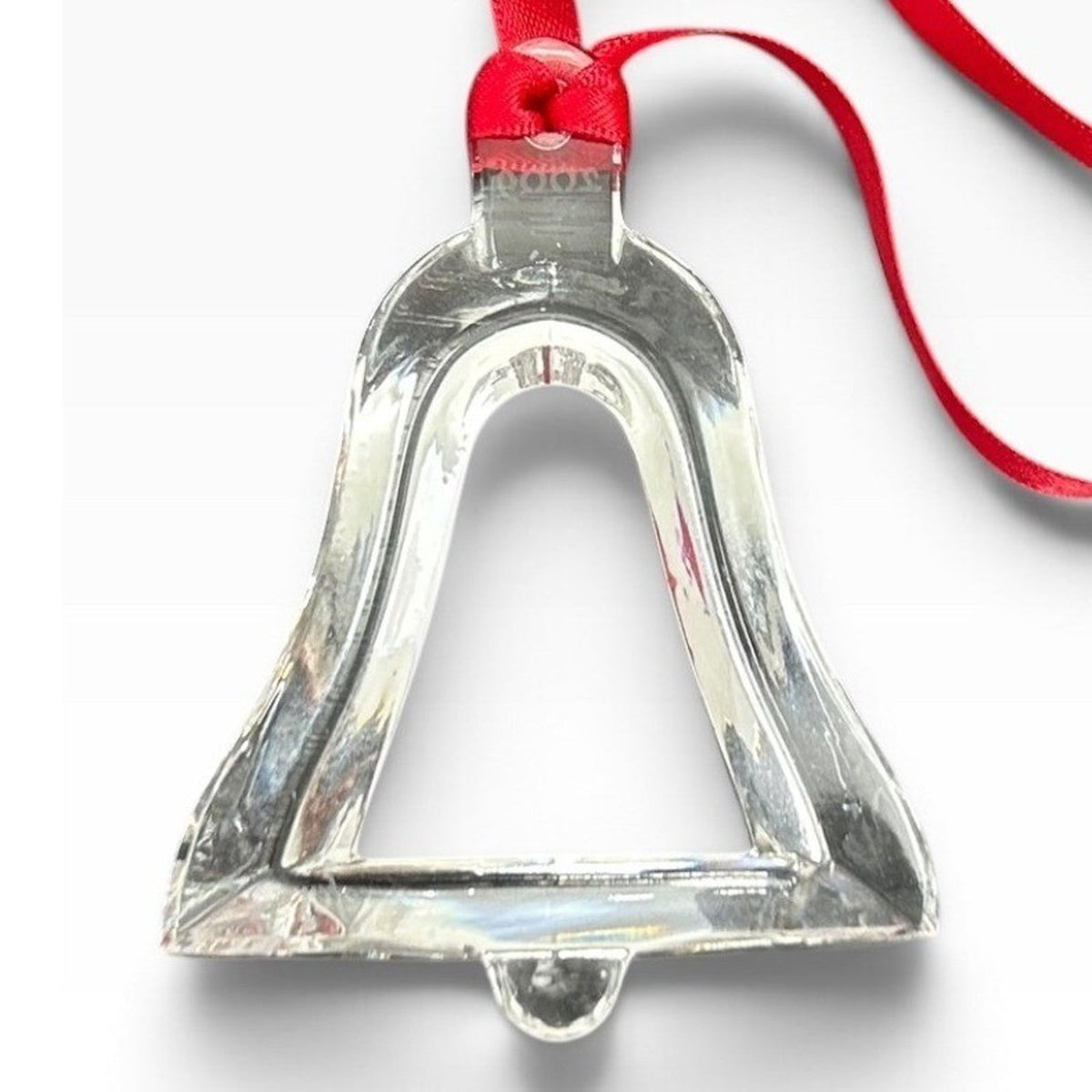 Orrefors 2009 Annual Ornament Erika Lagerbielke Crystal Bell with Box Sweden