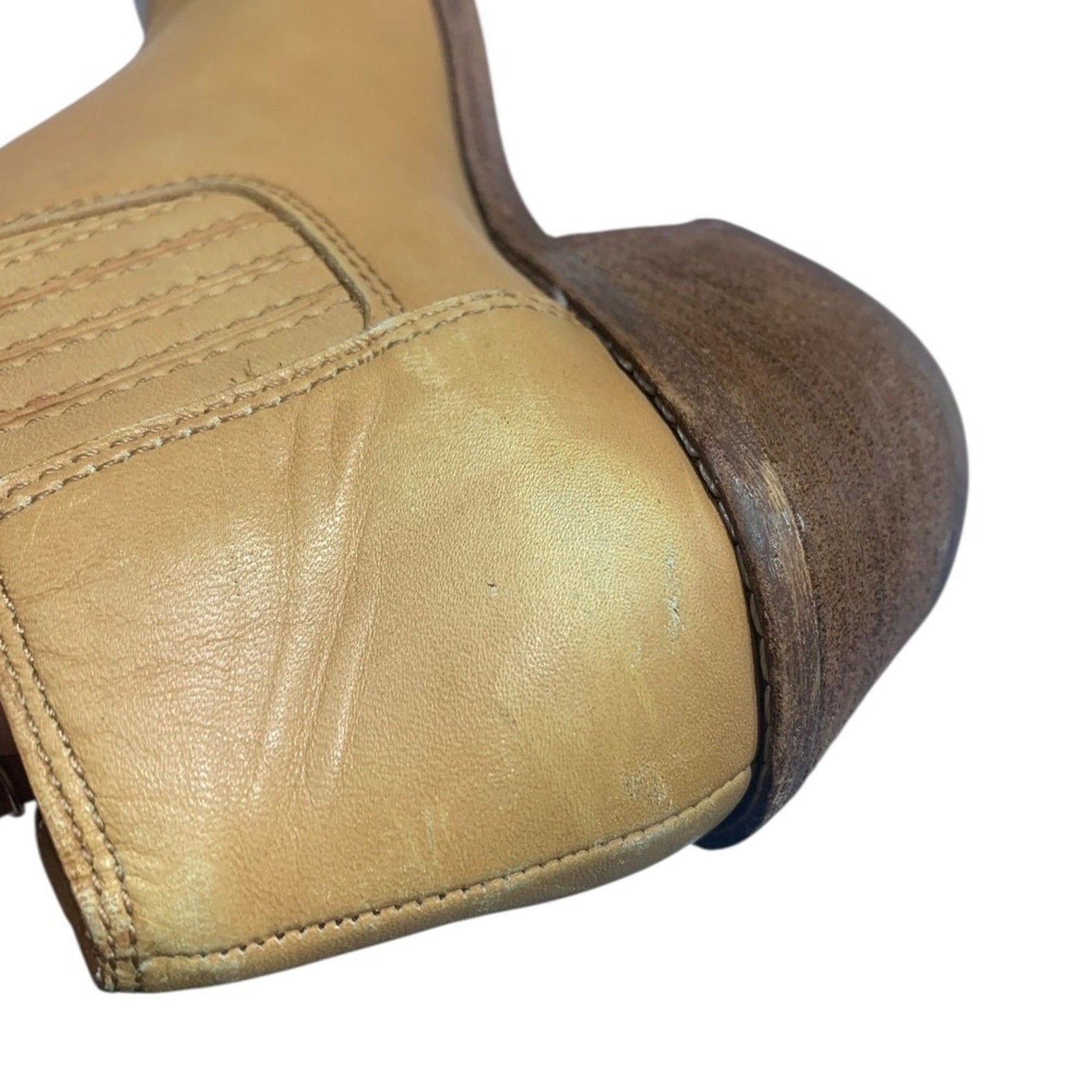 Madewell The Myles Ankle Boot Desert Camel SZ 6 bootie brown tan women cowboy