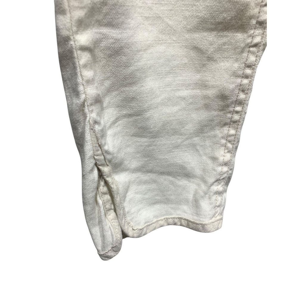 Pilcro and the Letterpress No 29 Cream Drawstring Tapered Pants Womens Size 29