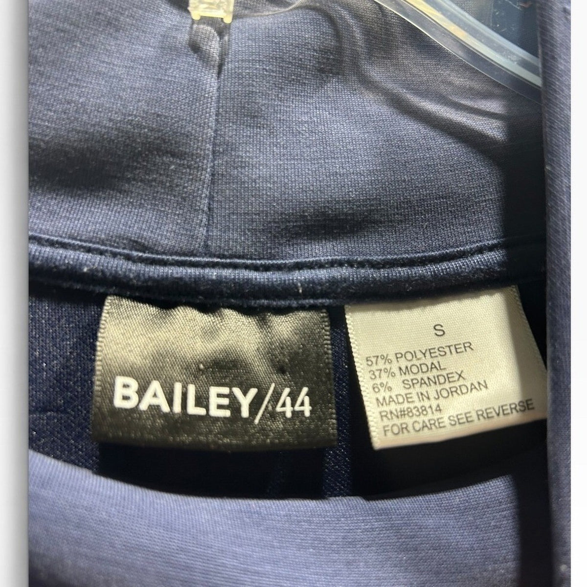 Bailey 44 Navy Blue Mock Neck Soft Knit Modal Sweatshirt & Pants Set small