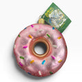 Old World Christmas Pink Glazed Donut Glass Ornament Sprinkles 32151