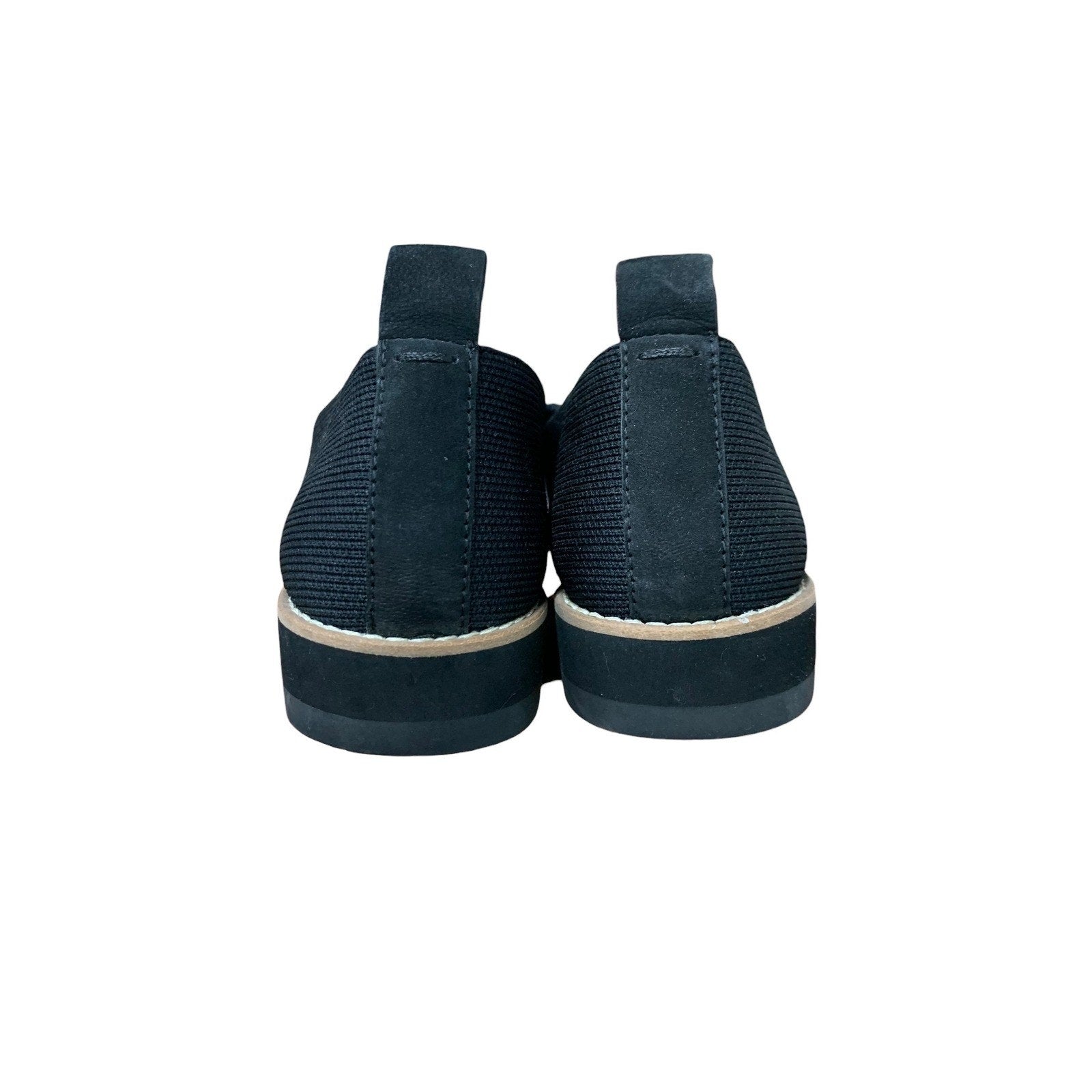Eileen Fisher Etta Black Knit Loafers Comfortable Slip On Shoes Women's Size 6